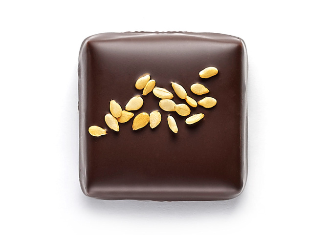 Praliné noir feuilleté